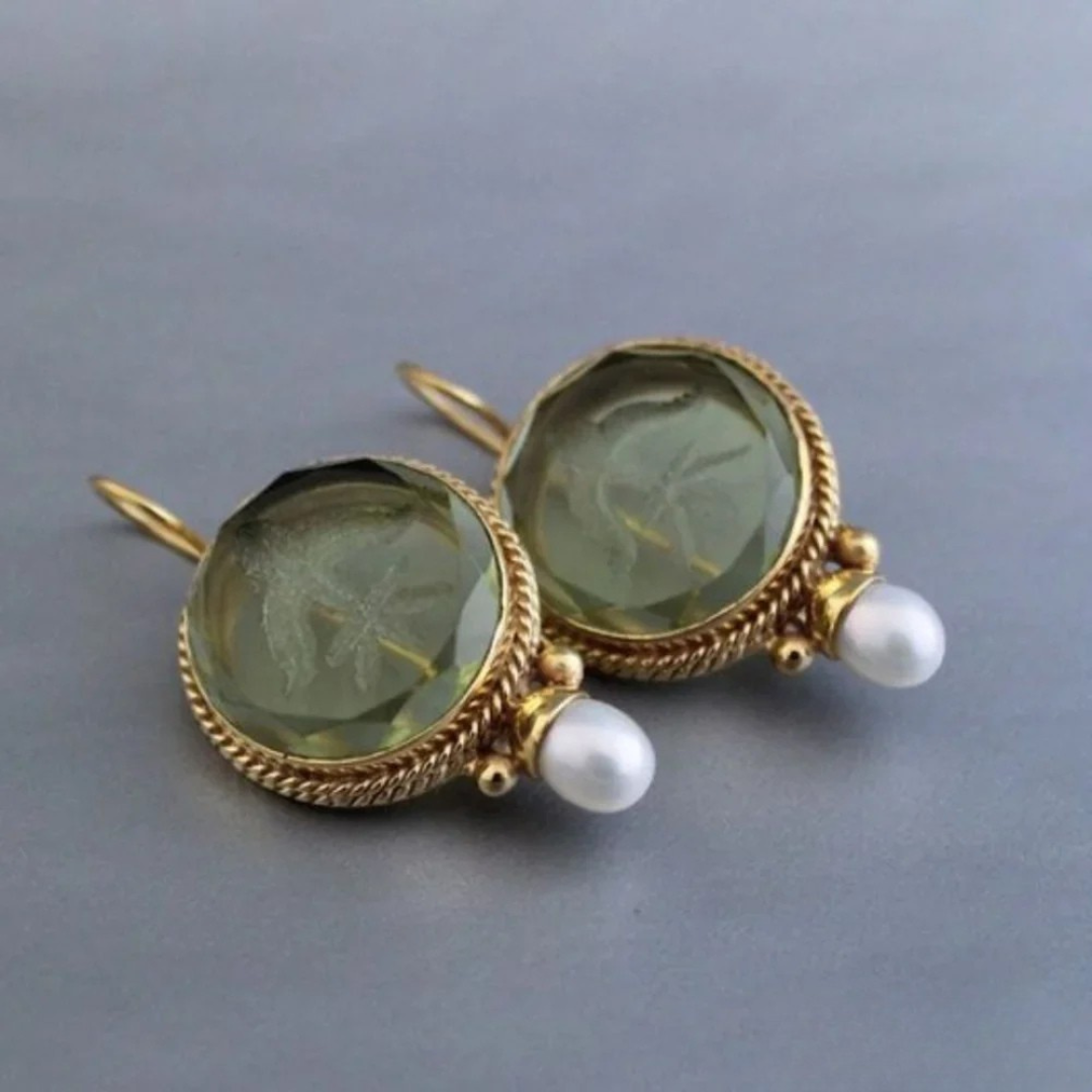 MAHOGANY | Green Classic Earrings
