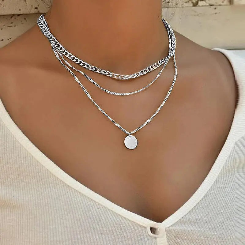 ELEGANTE | Gold Silver Plated Necklace