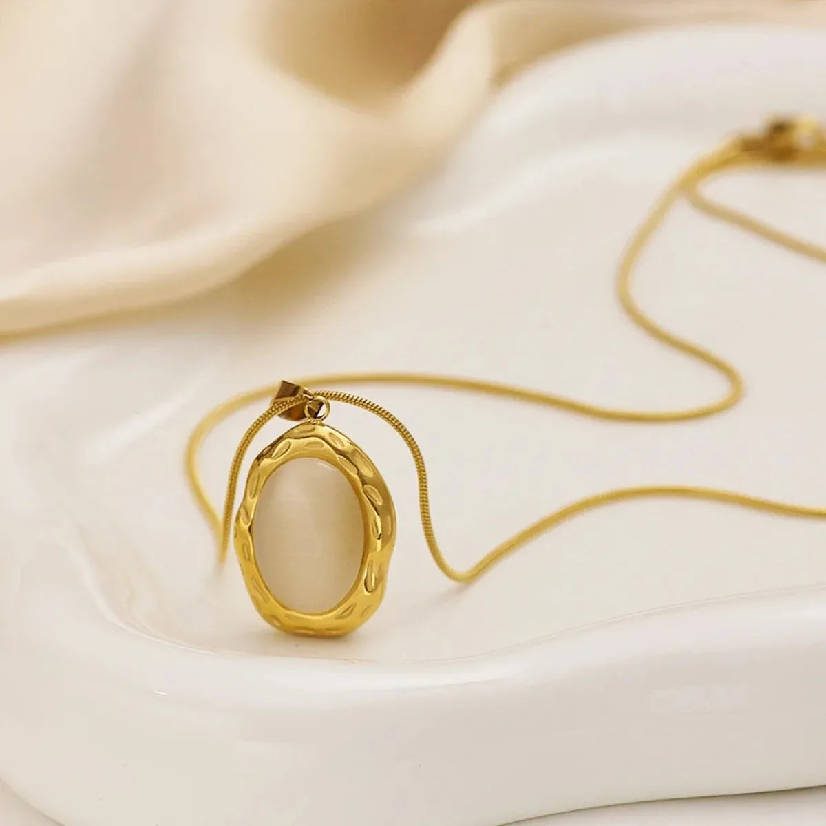 IRONWOOD | Gold Opal Necklace