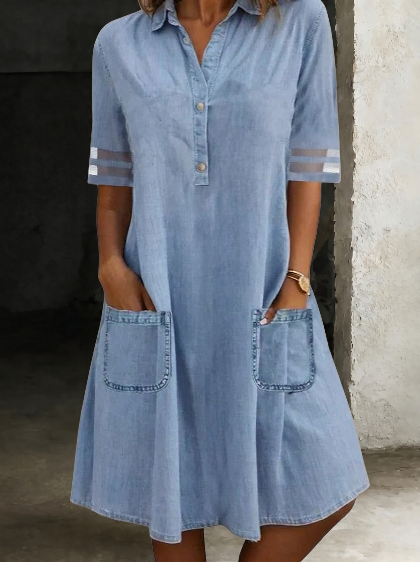 WACO | Denim Shirt Dress