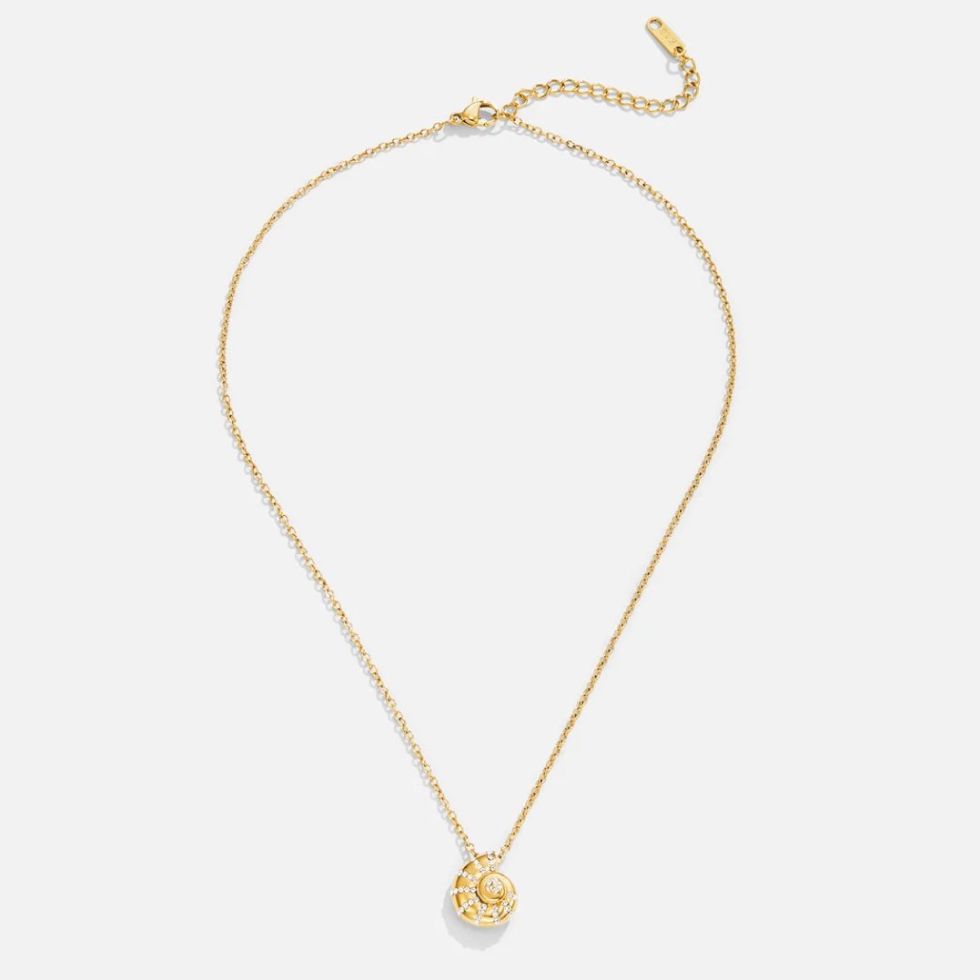 SHELL | Crystal Seashell Pendant Necklace
