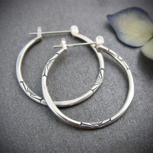 GLITTERA | Silver Classic Earrings