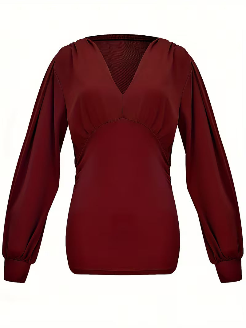 Aria pliszírozott blúz