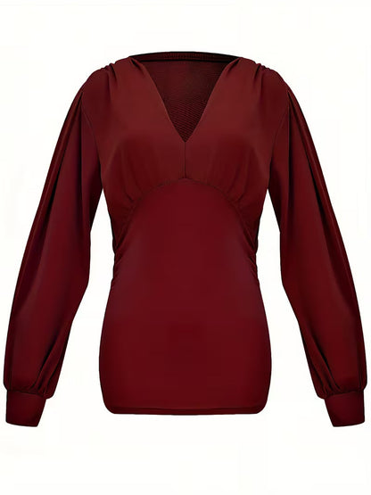 Aria pliszírozott blúz