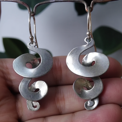 SPIRA | Vintage Silver Spiral Earrings