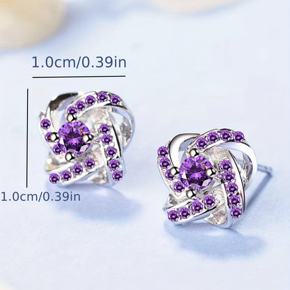 CLOVER | Purple Clover Earrings