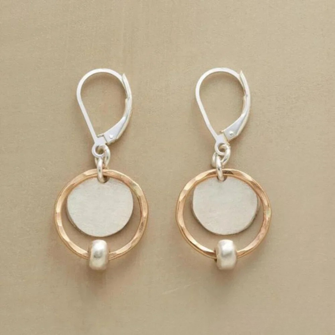 DUO | Gold Silver Pearl Earrings