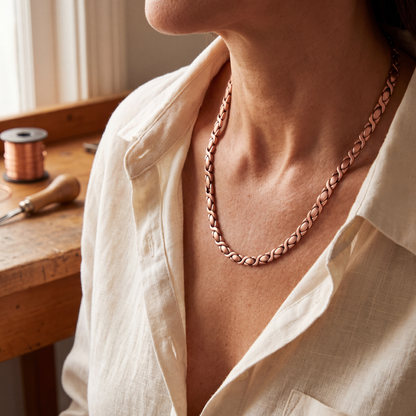 CEDAR | X-Link Copper Necklace