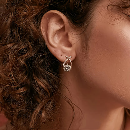 FAITH | Gold Cross Stud Earrings