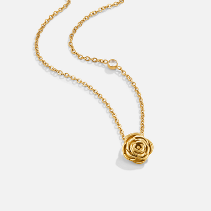 ROSA | Golden Rose Pendant Necklace