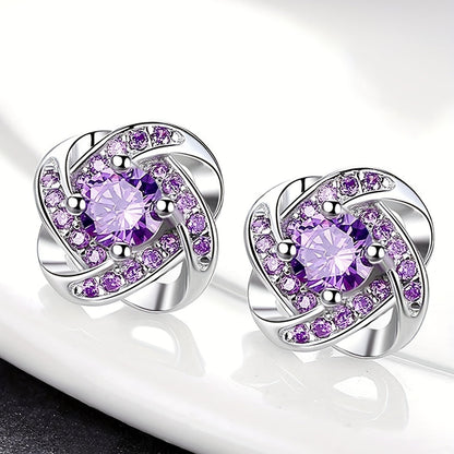 CLOVER | Purple Clover Earrings