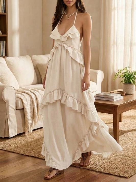 Soleil Ruffle Maxi