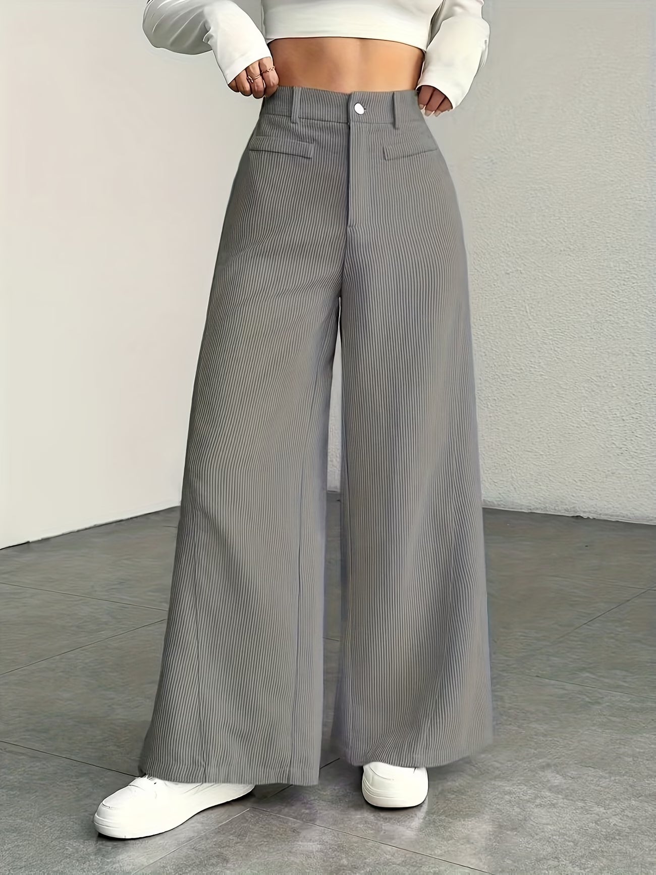 Oxford széles szárú nadrág