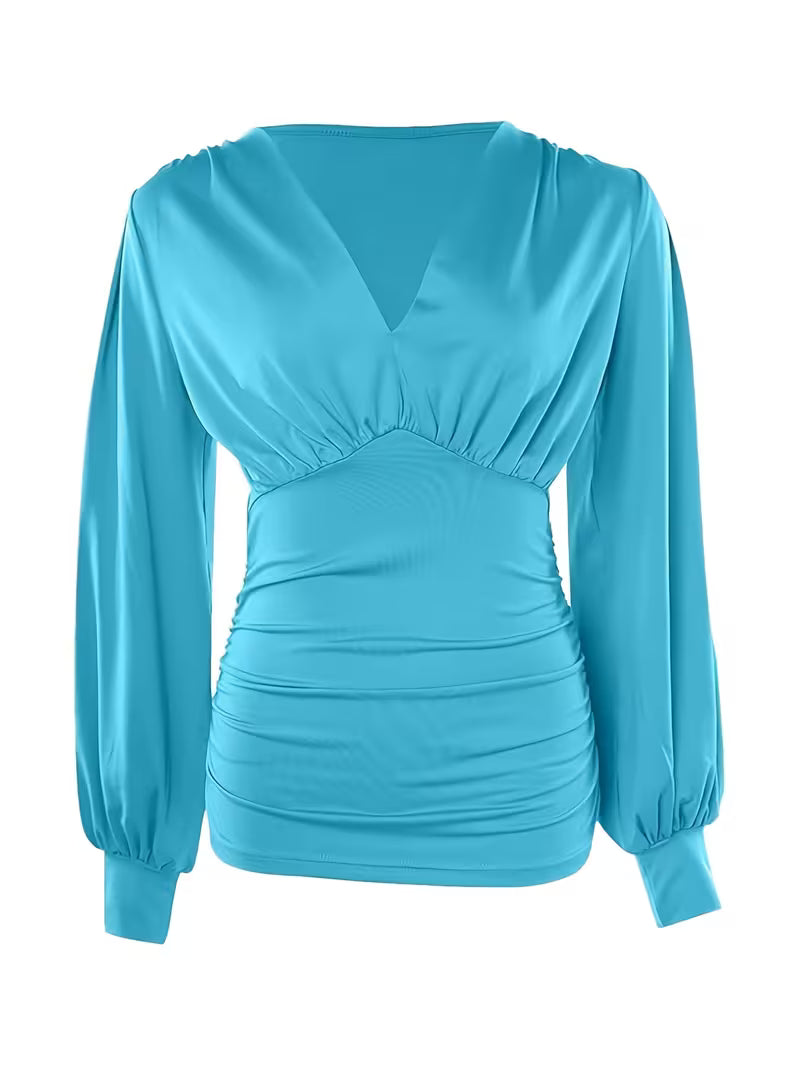 Aria pliszírozott blúz