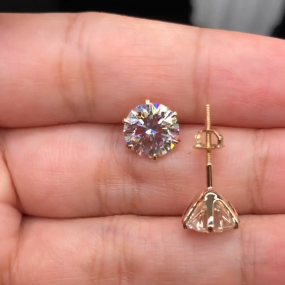 ROSEMONT | White Gold Chic Earrings