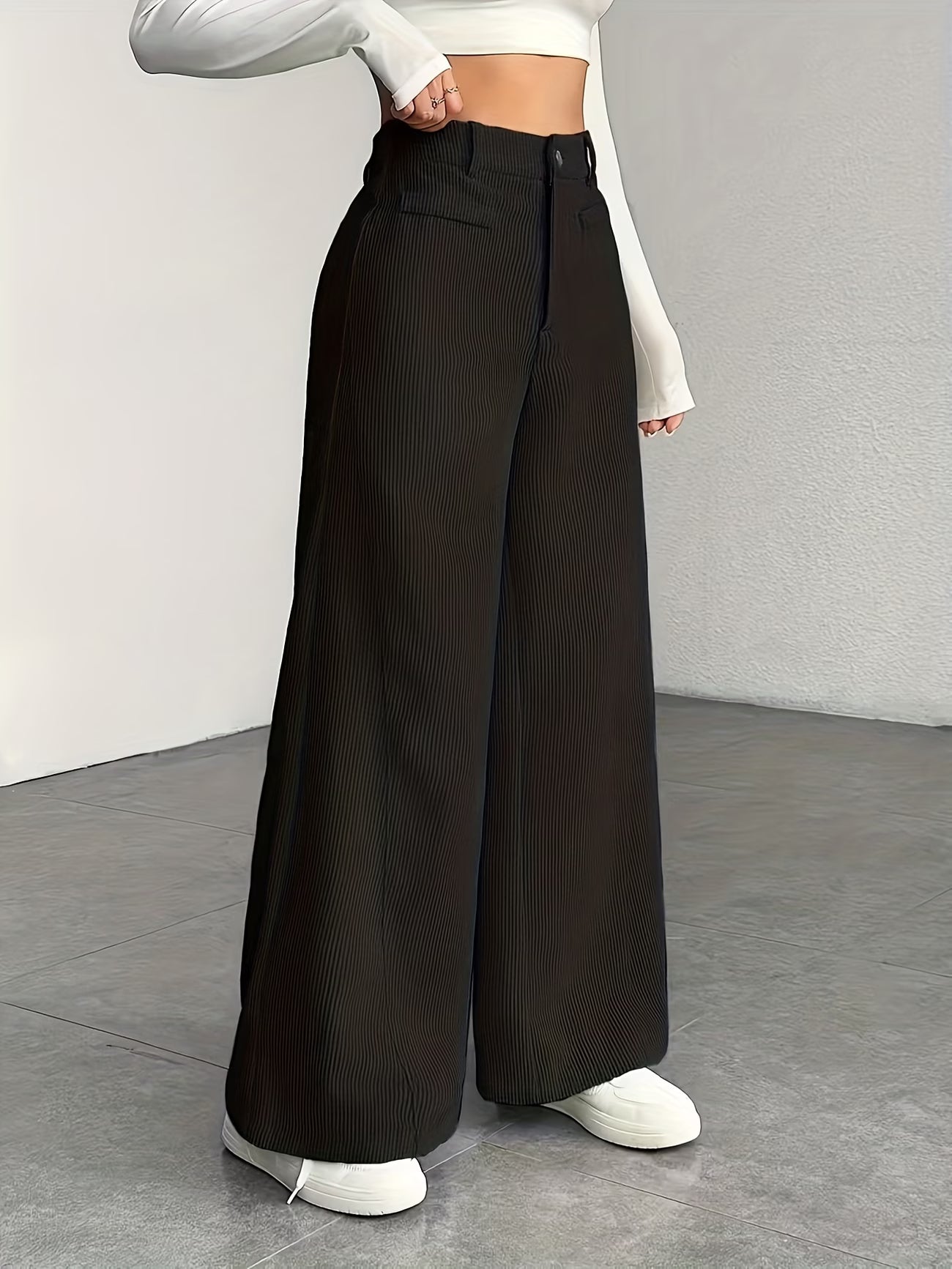 Oxford széles szárú nadrág