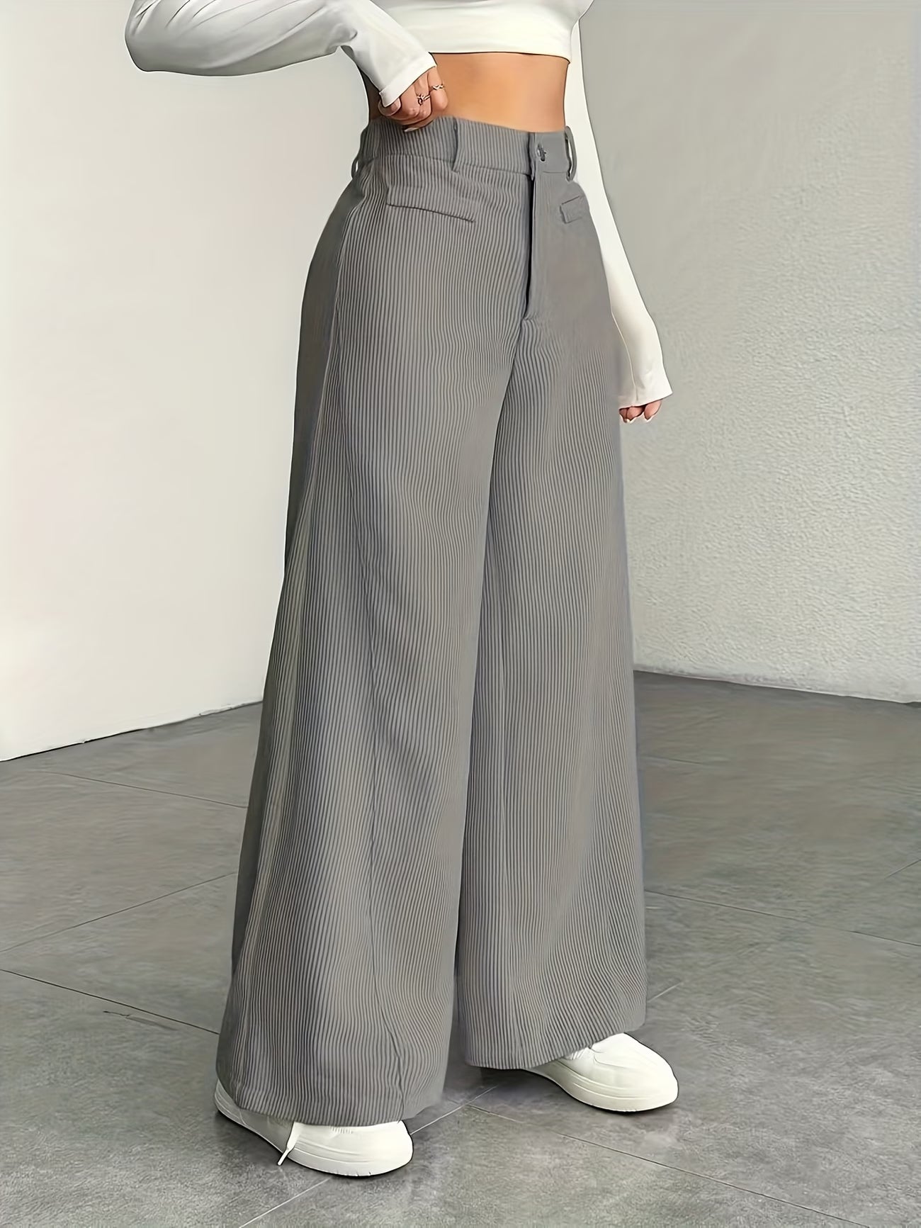 Oxford széles szárú nadrág