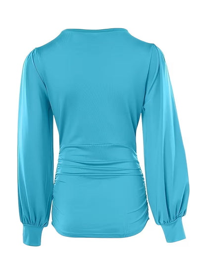 Aria pliszírozott blúz