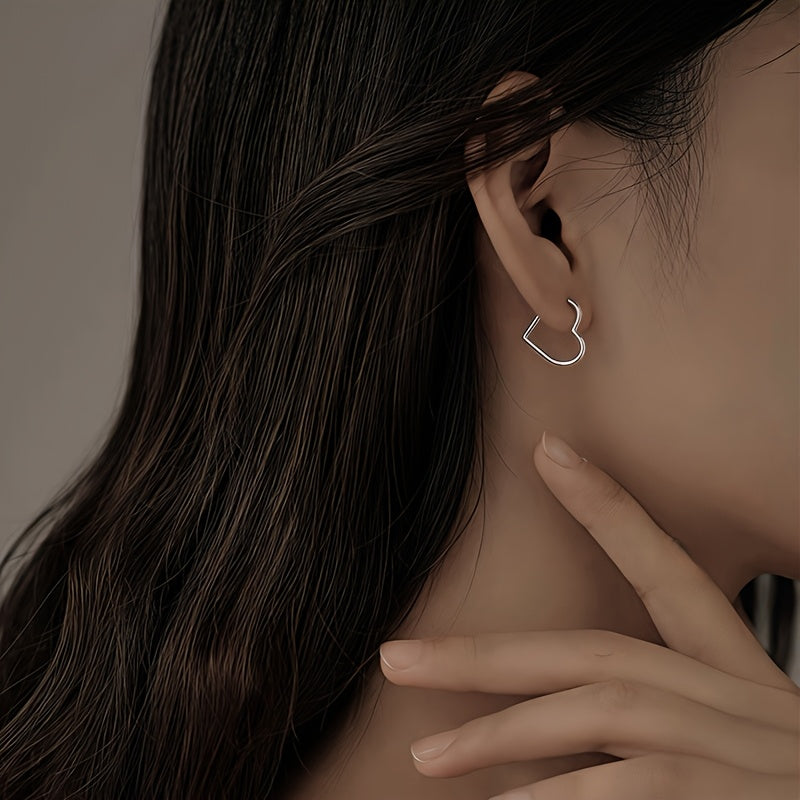 BLAZESTONE | Gold Heart Earrings
