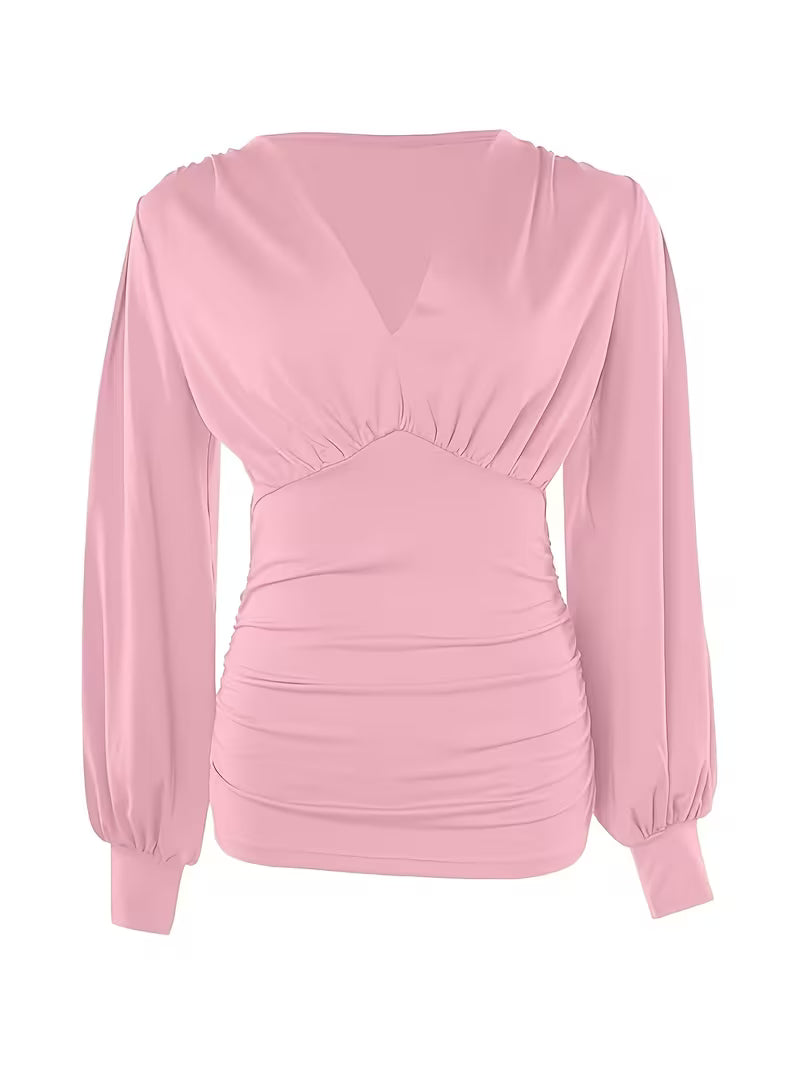 Aria pliszírozott blúz