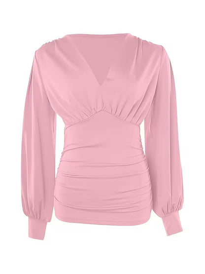 Aria pliszírozott blúz