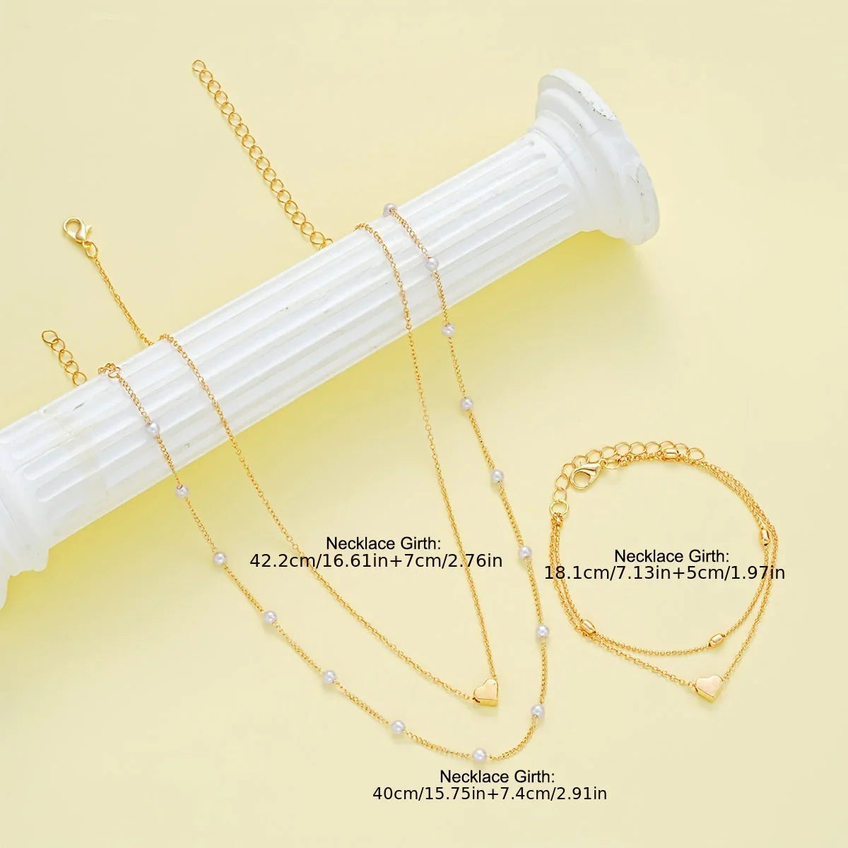 PURE | Minimalist Necklace Bracelet Set