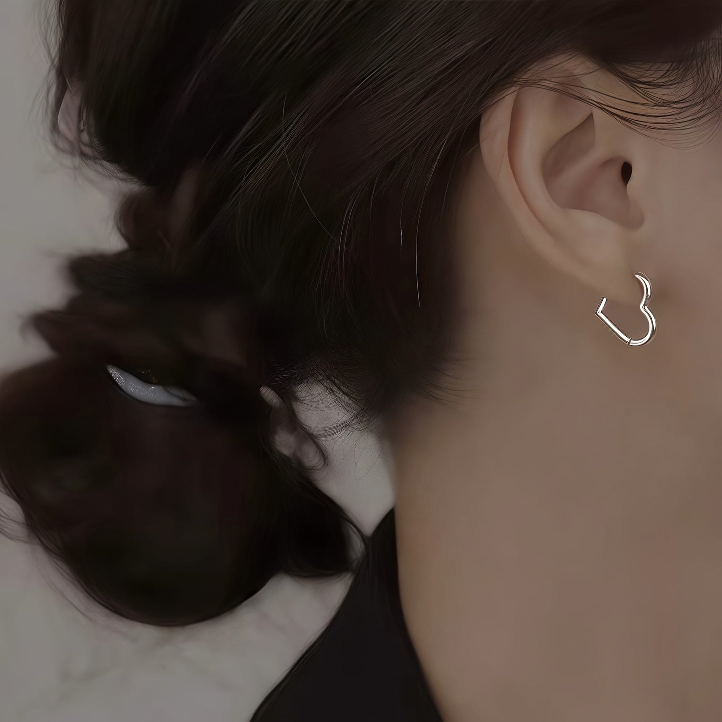 BLAZESTONE | Gold Heart Earrings