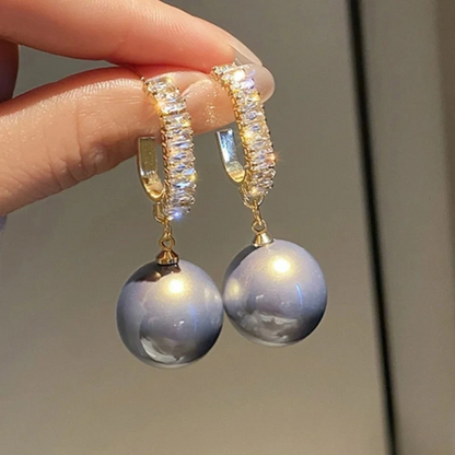 SERENA | Pearl Zircon Earrings