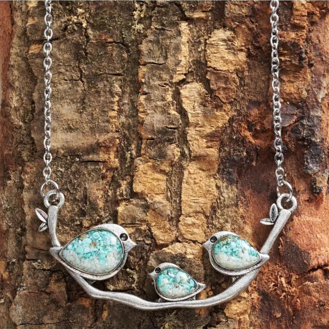 LARK | Vintage Silver Bird Necklace