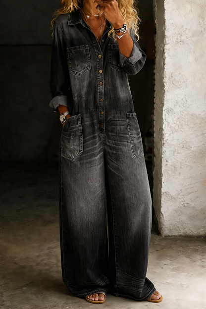 ODESSA | Denim Jumpsuit