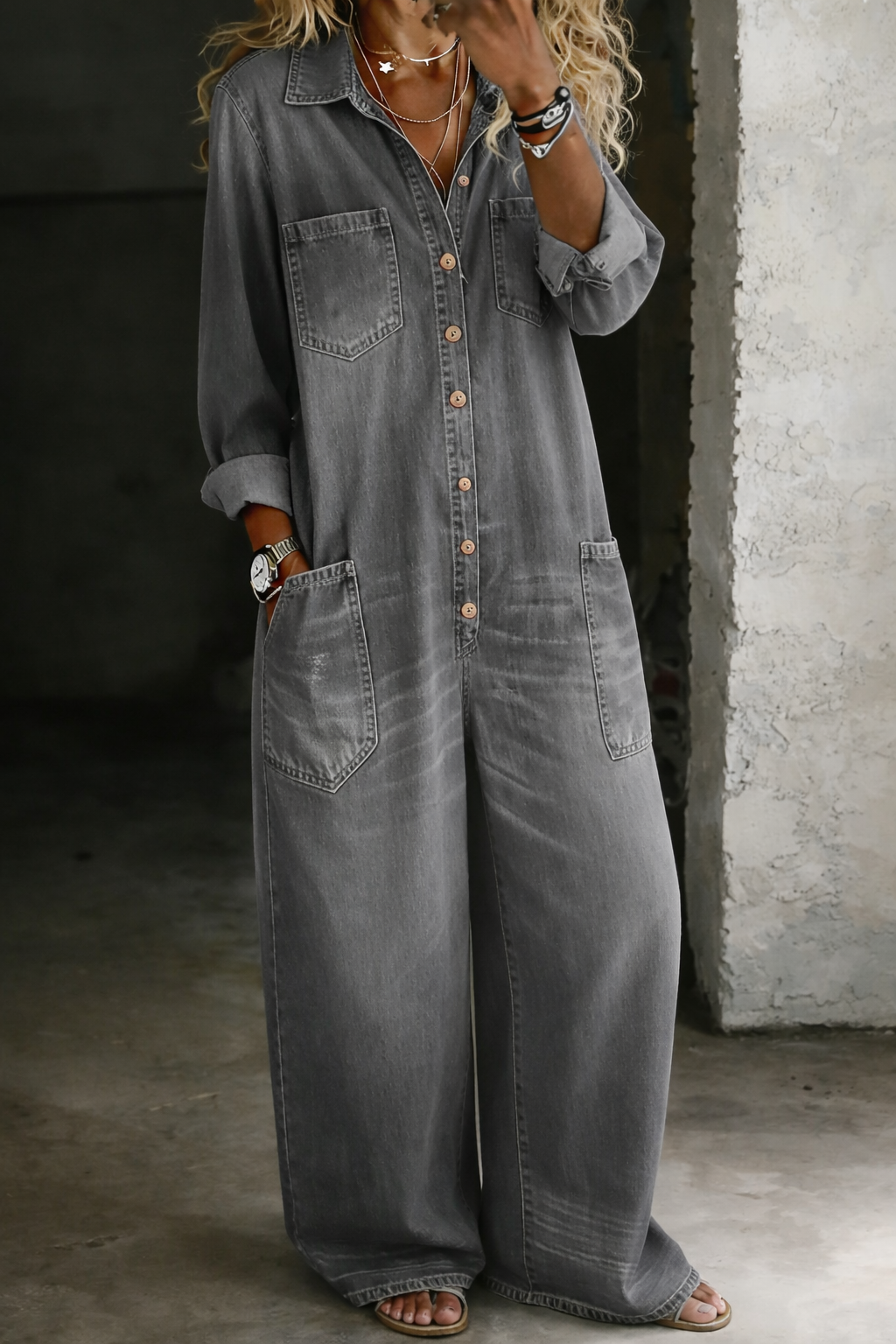 ODESSA | Denim Jumpsuit