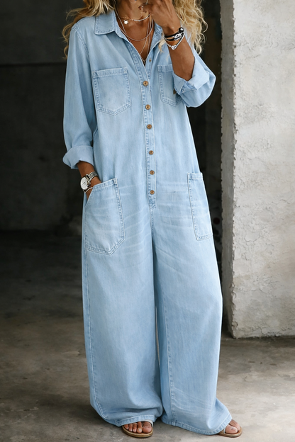 ODESSA | Denim Jumpsuit