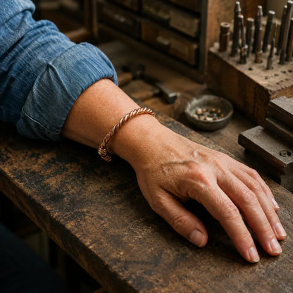 RIVER | Twisted Wire Copper Bracelet