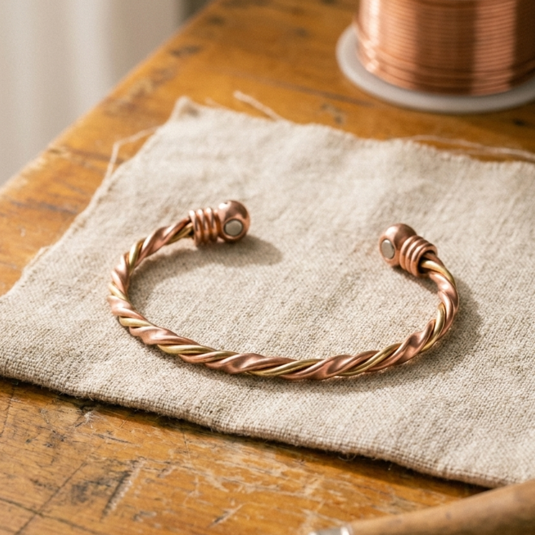 RIVER | Twisted Wire Copper Bracelet