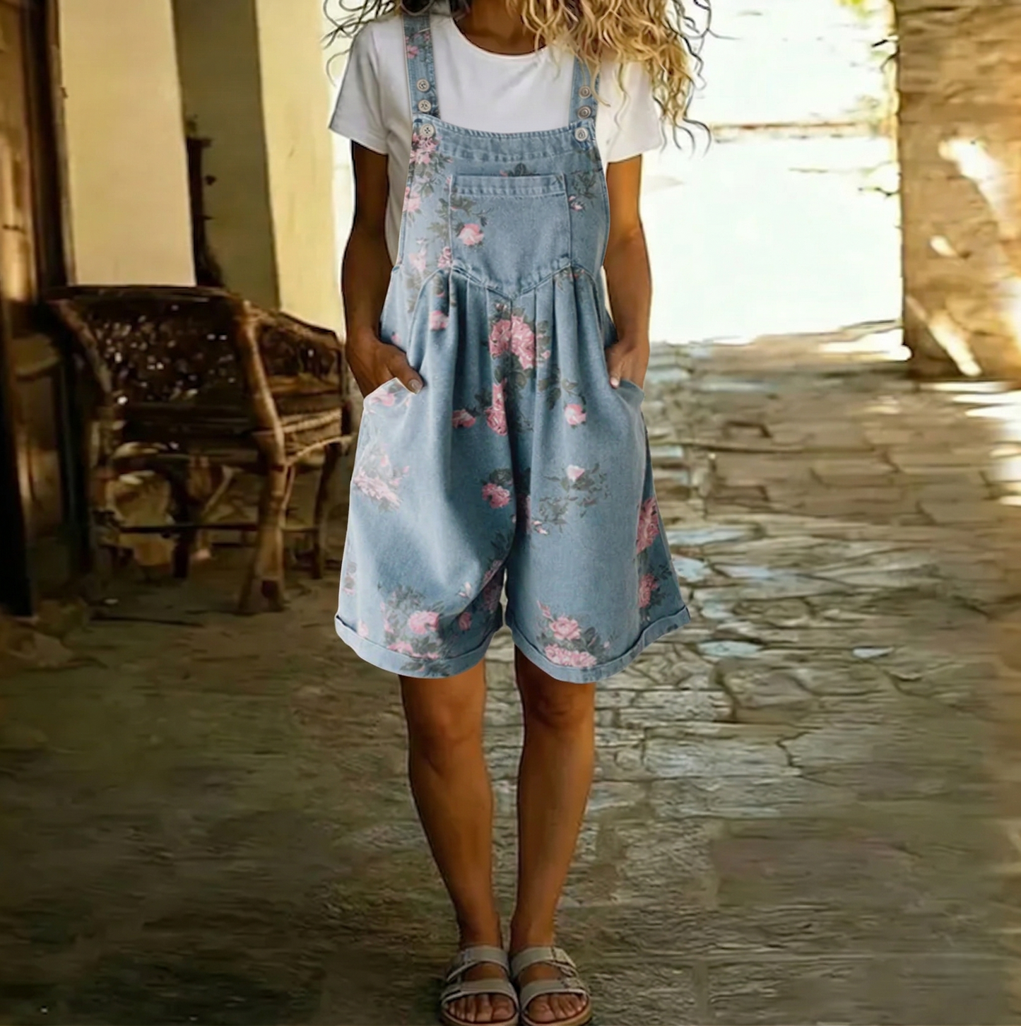 ROSWELL | Denim Short Dungarees