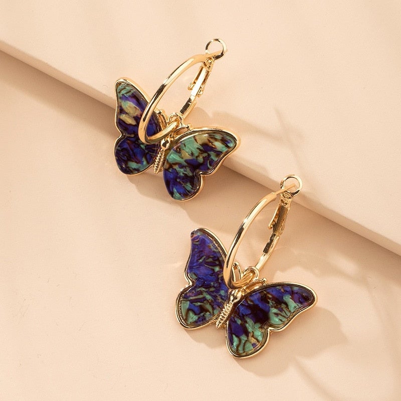 SPARKLE | Gold Butterfly Earrings