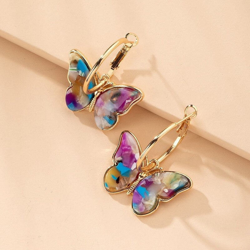 SPARKLE | Gold Butterfly Earrings