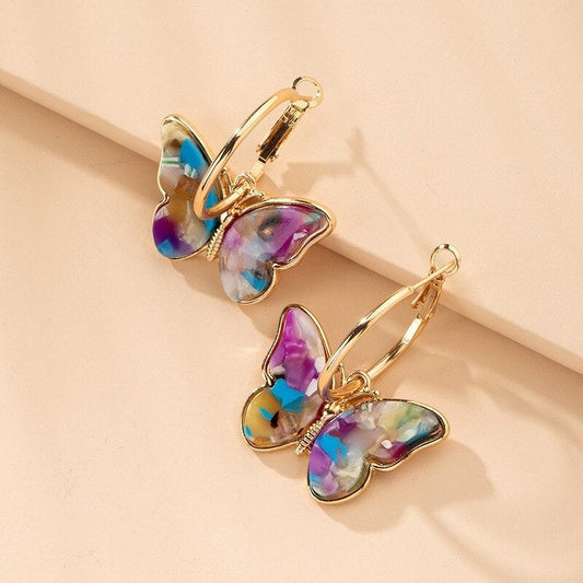 SPARKLE | Gold Butterfly Earrings