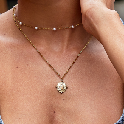 MONIQUE | Vintage Stone Necklace