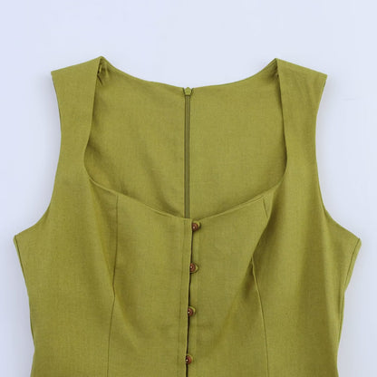 Santorini Linen Midi