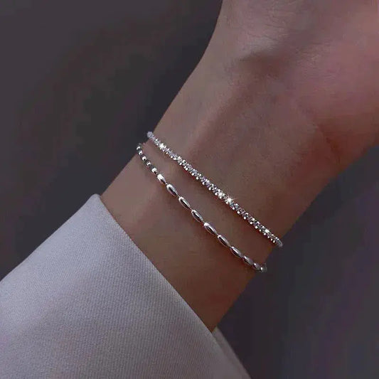 ANCIENT | Silver Zirconia Bracelet