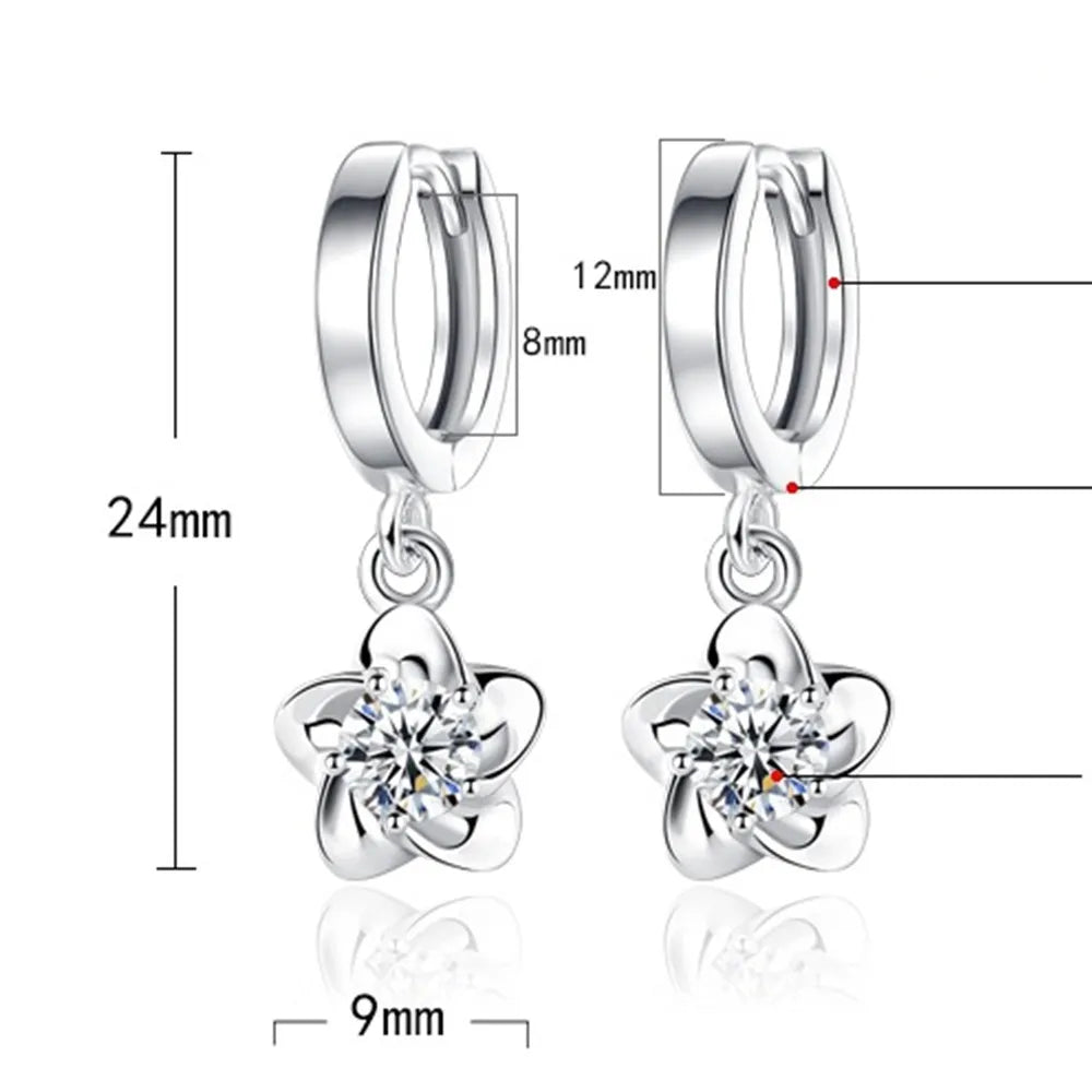 AMETHYST | Sterling Silver Zircon Earrings
