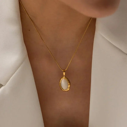 IRONWOOD | Gold Opal Necklace