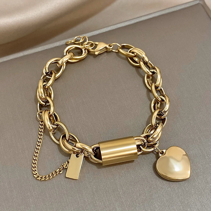 EMBERGLOW | Gold Heart Bracelet