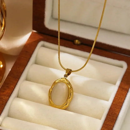 IRONWOOD | Gold Opal Necklace