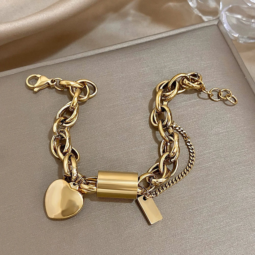 EMBERGLOW | Gold Heart Bracelet