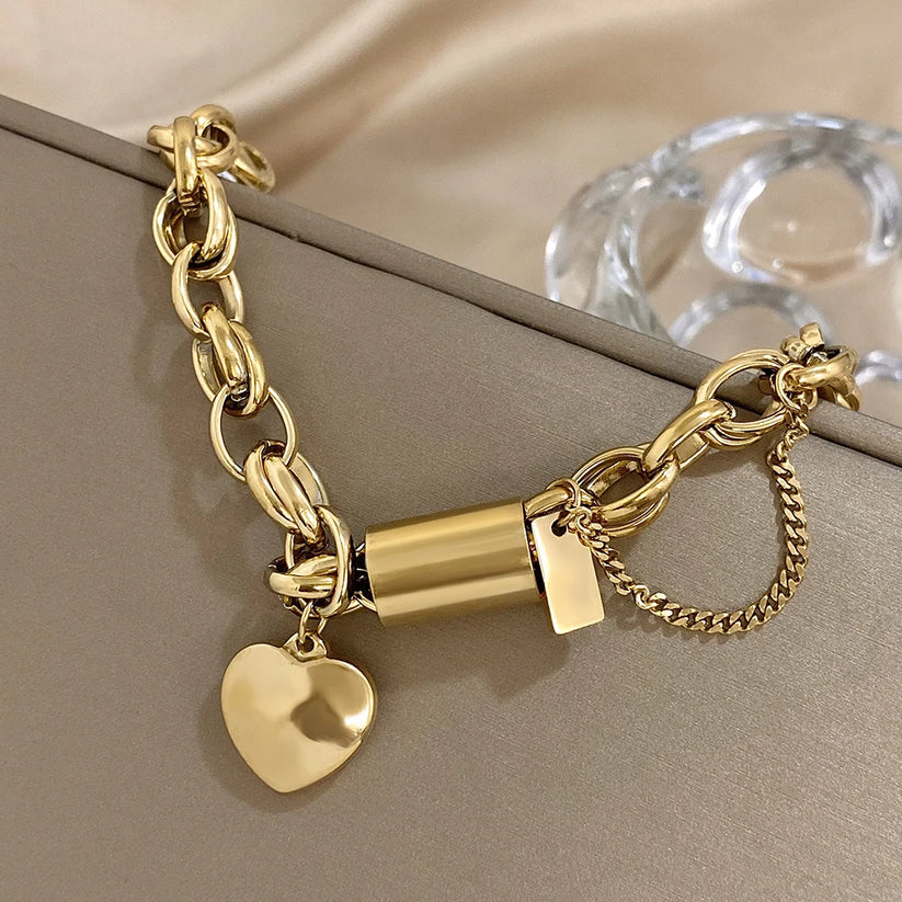 EMBERGLOW | Gold Heart Bracelet