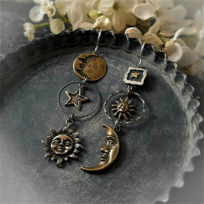 ECLIPSE | Sun Moon Pendant Earrings