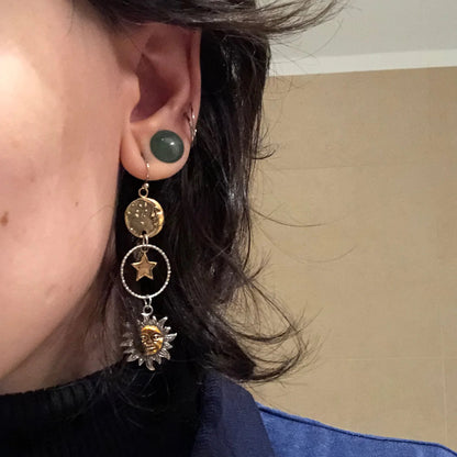 ECLIPSE | Sun Moon Pendant Earrings