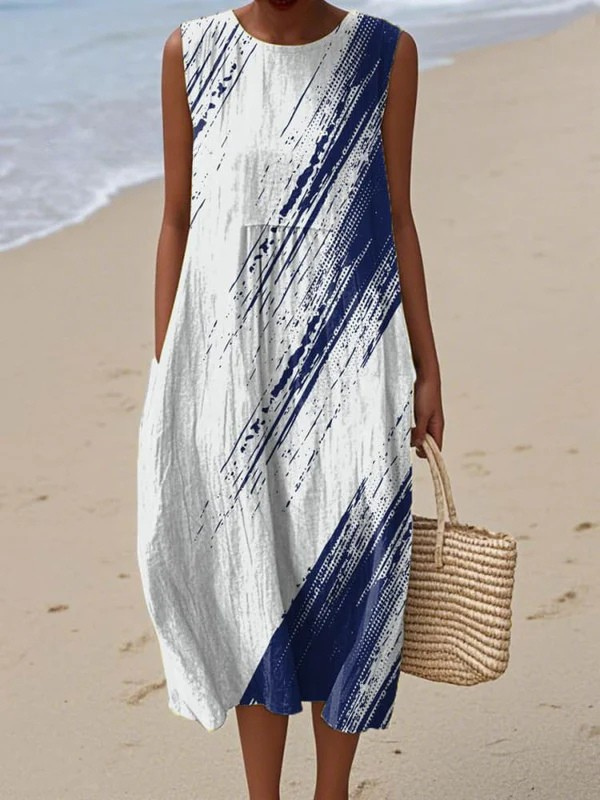 STROKE | Sleeveless Maxi Dress